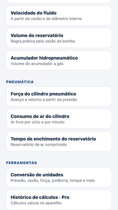 Tela 2 de HidroCalc