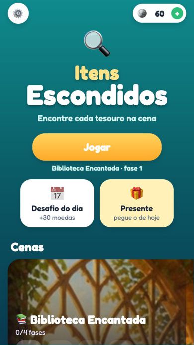 Tela 1 de Itens Escondidos