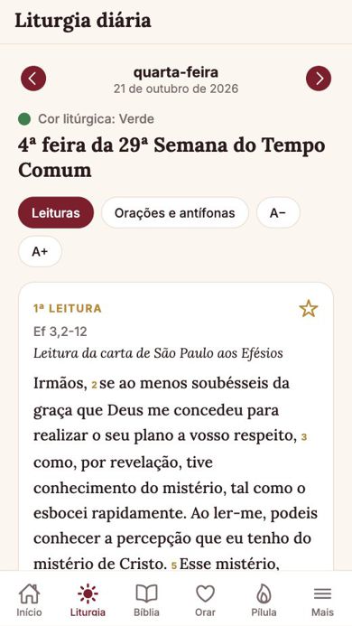 Tela 2 de Santo Dia