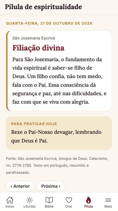 Tela 3 de Santo Dia